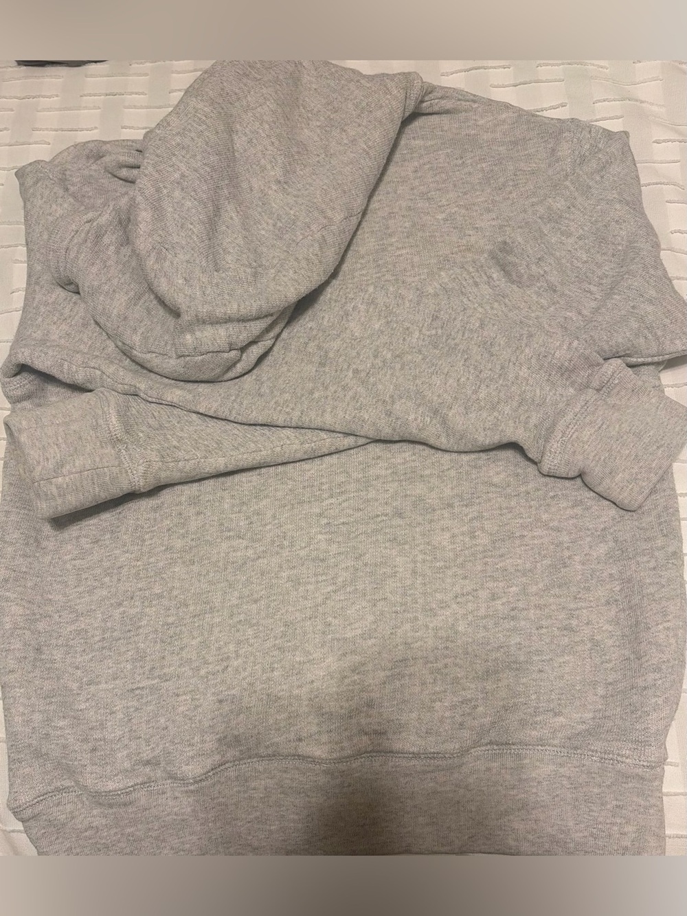 Moncler Light Gray Hooded Pullover with Chest Pocket - Picture 5 of 11